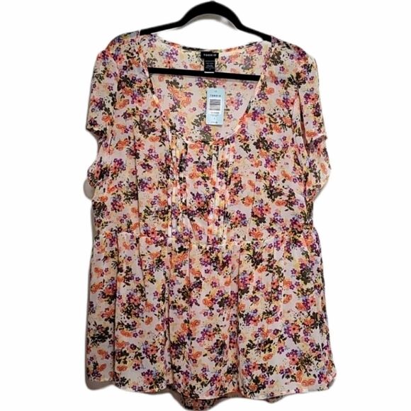 New Torrid Floral Blouse Size 2 - Picture 1 of 5